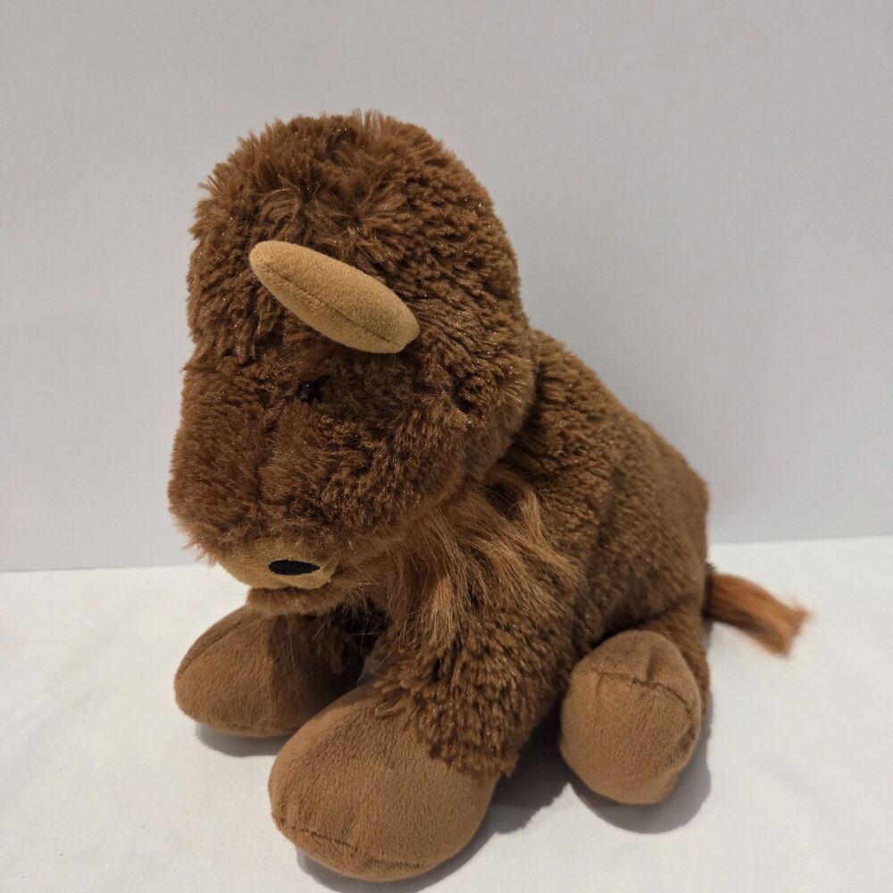 WISHPETS Lil Loveable Buffalo Bison Stuffed Animal Plush 2017 Bean Bag